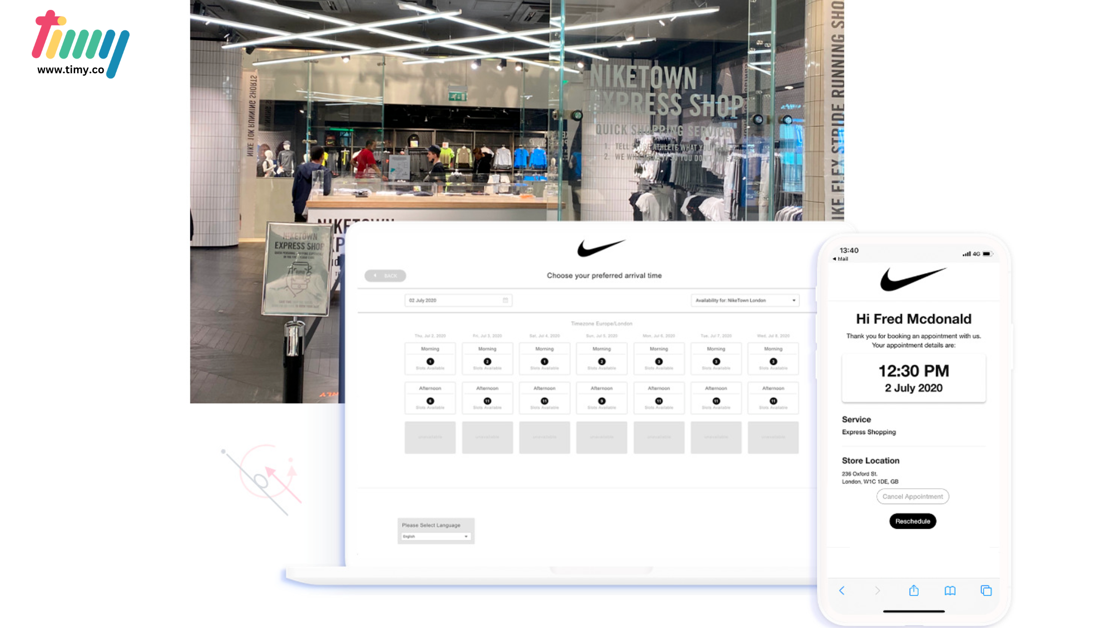 A case study about how the brand Nike managed to surpass the Covid-19 using online appointment scheduling software